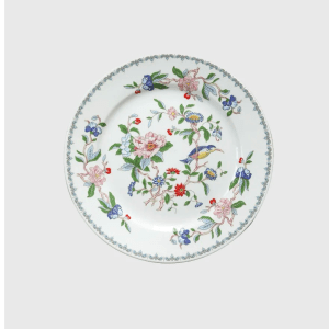 Chinoiserie Floral Oriental Art Deco Dinner Set
