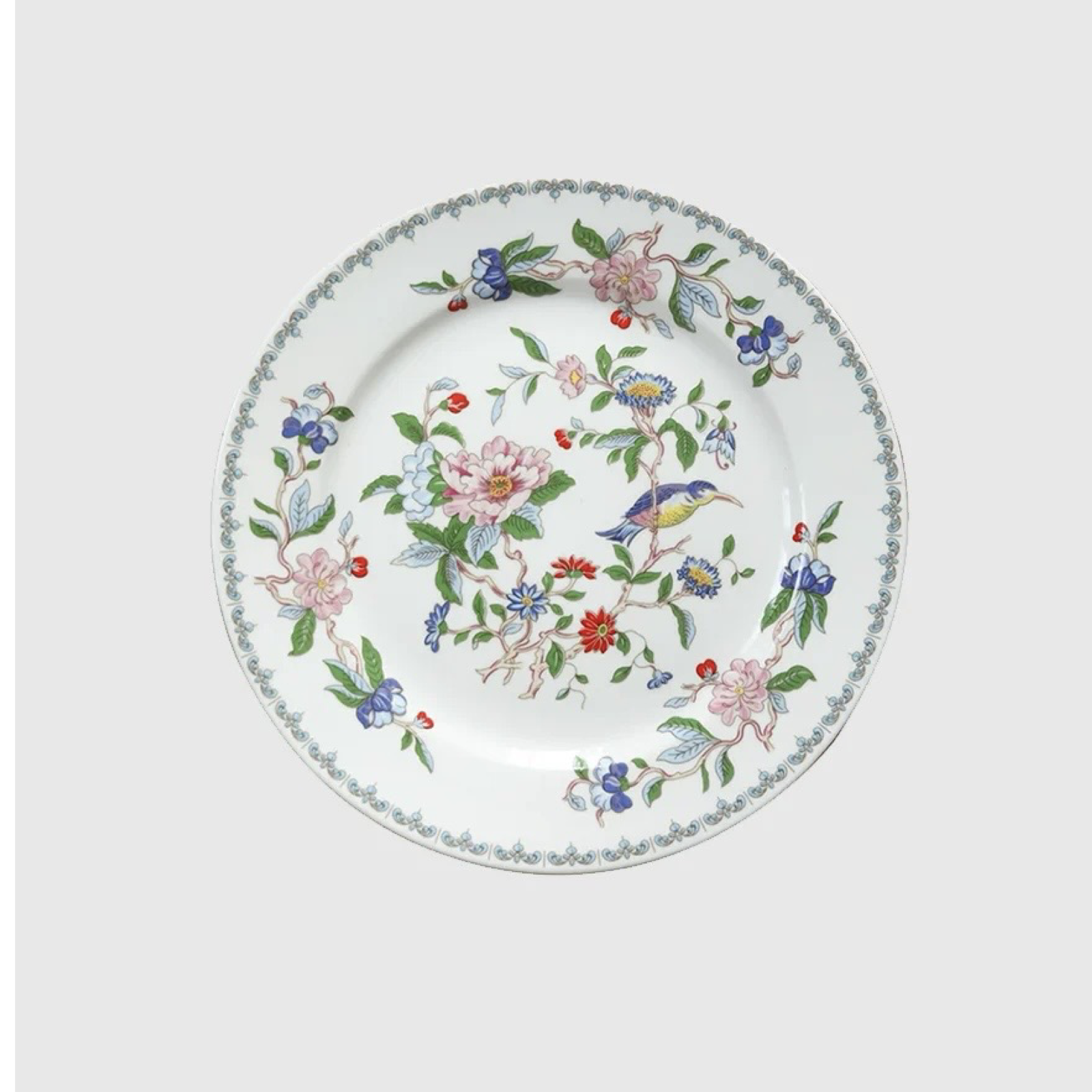 Chinoiserie Floral Oriental Art Deco Dinner Set