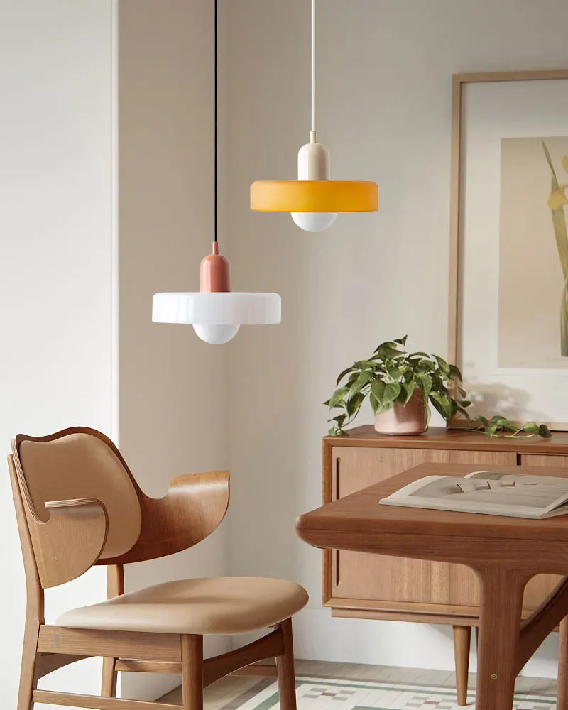 Nox - Retro Dual Tone Pendant Dish Light - Image 8