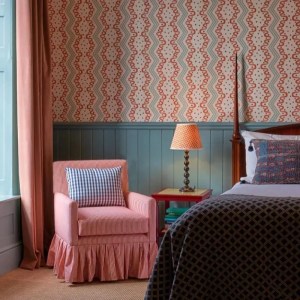 Retro Fabric Striped Single | Arm Chair