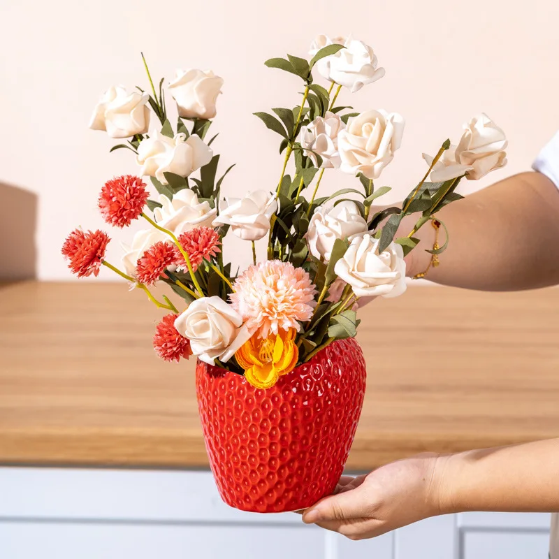 VERDANT MARKET COLLECTION - STRAWBERRY CERAMIC PINK | Butter Dish {With Lid} - Image 3