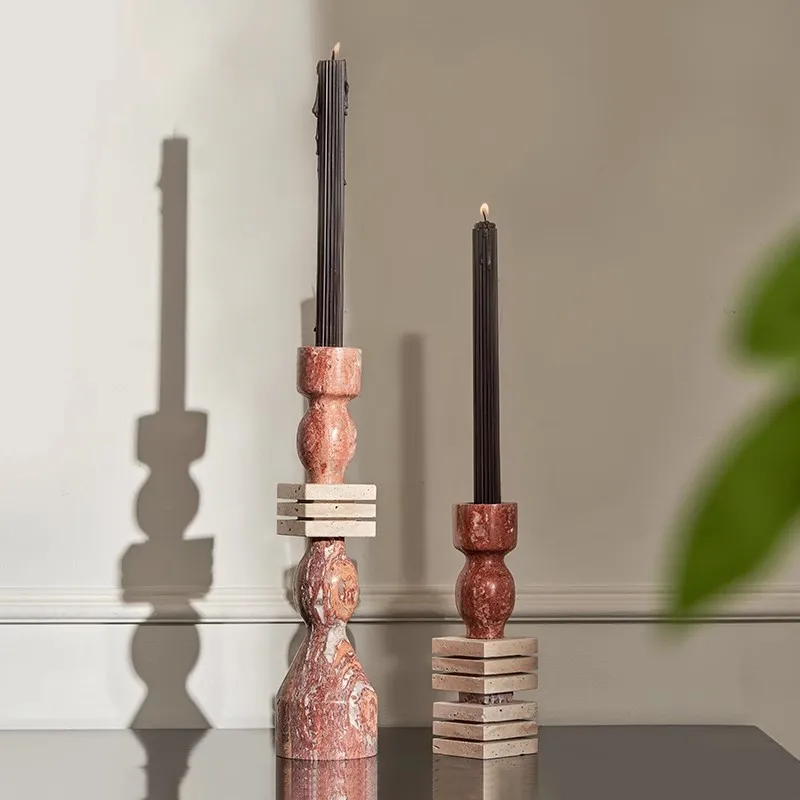 Travertine Plynth | Candle Holder - Image 2