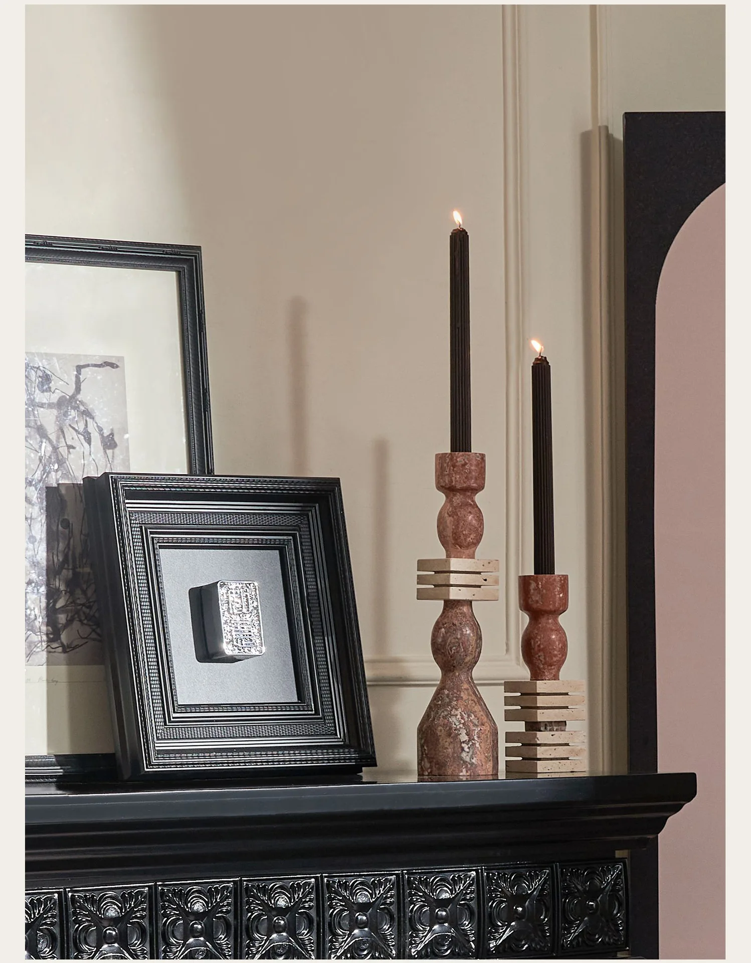 Travertine Plynth | Candle Holder - Image 8