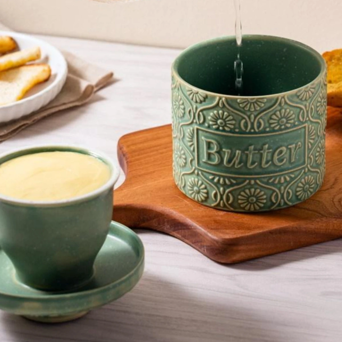 Ceramic - French Bell Crock | Butter Dish 200ml {With Lid} - Image 3