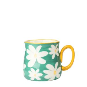 DASIES - HAND PAINTED ARTISANAL TURQUOISE BLUE | Large Mug {480ml}