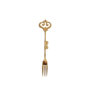 MAISON CLÉ D’OR CUTLERY SET – SKELETON KEY STYLE GOLD & BRONZE FORK | Flatware