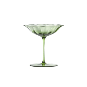 FORÊT VERRE COLLECTION COUPE GREEN | Champagne Flutes & Floats {120ml}