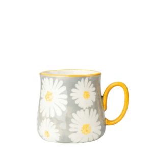 DASIES - HAND PAINTED ARTISANAL GREY| Large Mug {480ml}